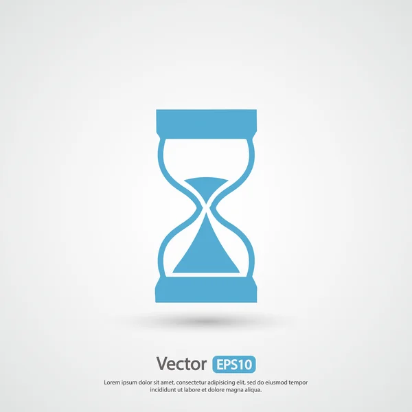 Reloj de arena icono de diseño — Vector de stock