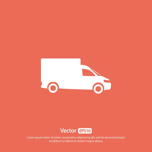 Vrachtwagen Flat Icon — Stockvector