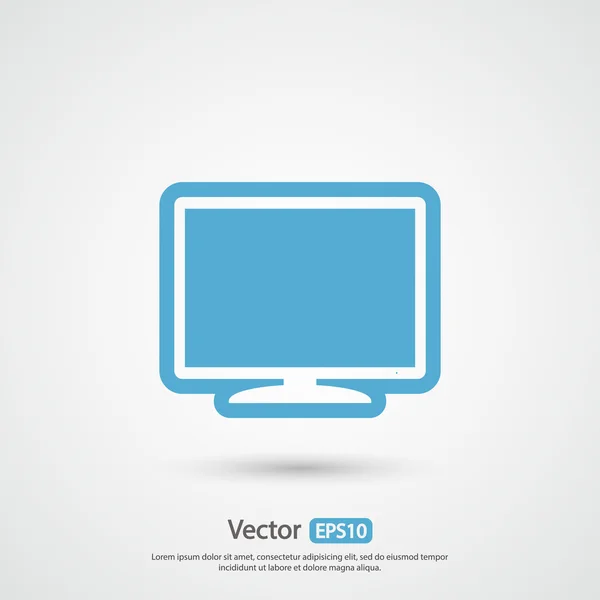 Projeto do ícone do monitor — Vetor de Stock