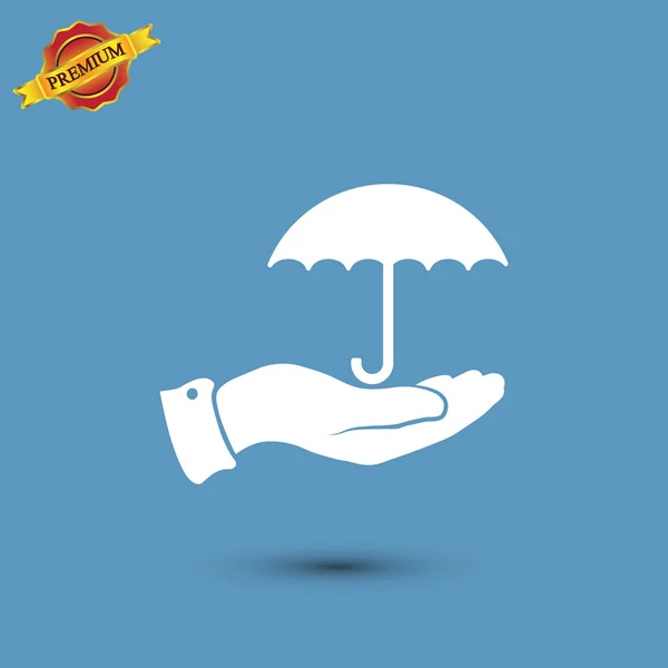 Umbrelă pictogramă design — Vector de stoc