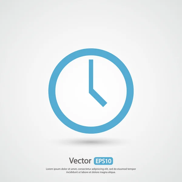 Clock icon design — Stock Vector