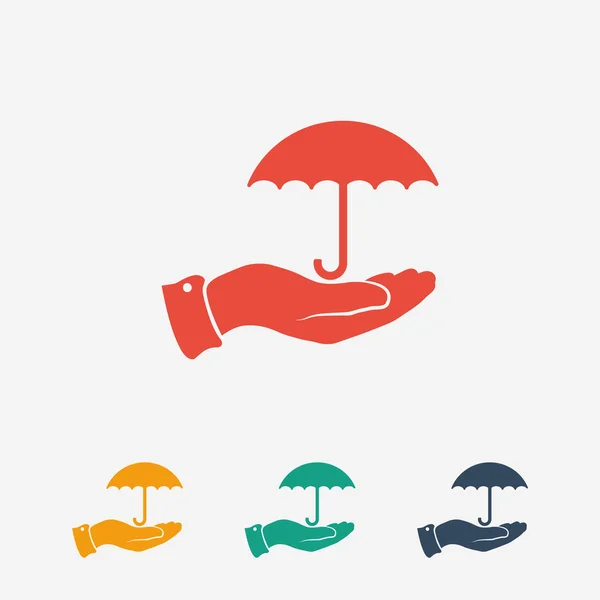 우산 아이콘 디자인 — 스톡 벡터