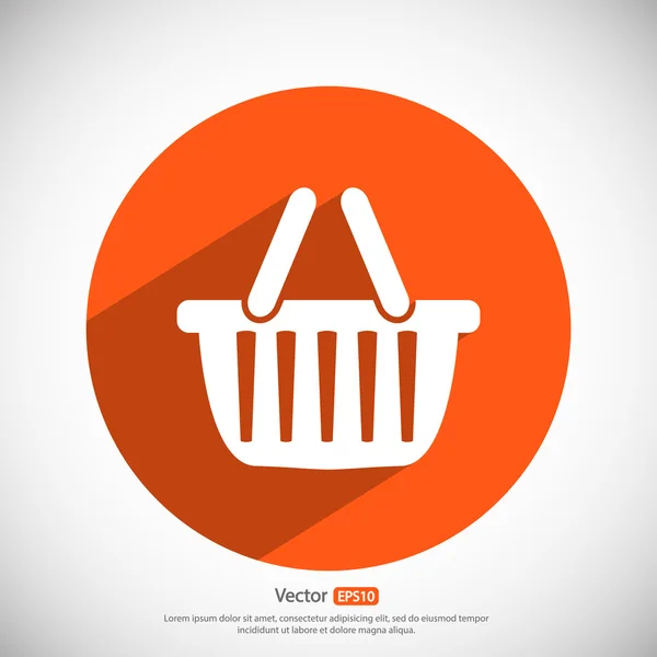 Icono de cesta de compra — Vector de stock