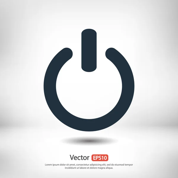 Design ikony napájení — Stockový vektor