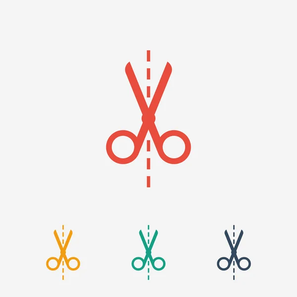 Scissors flat icon — Stock Vector