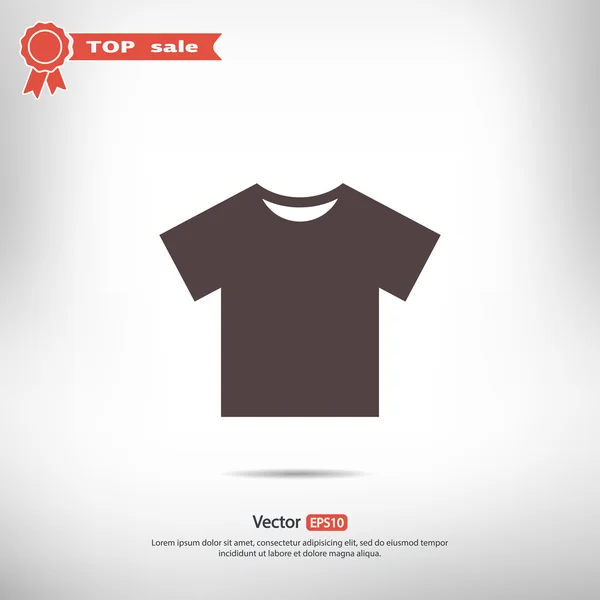 Tshirt επίπεδης εικονίδιο — Διανυσματικό Αρχείο