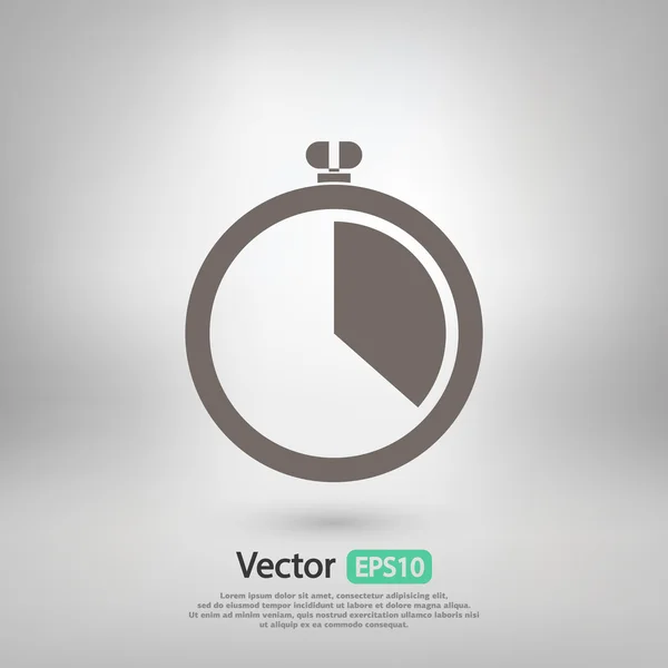 Stopwatch icon design — Stock Vector