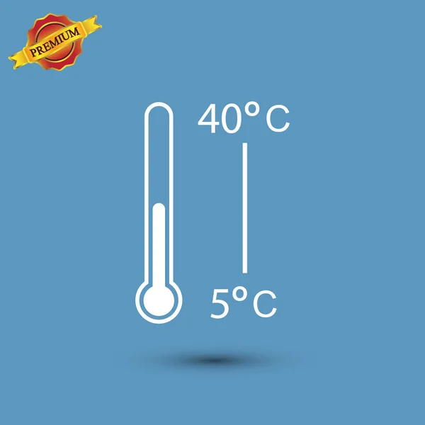 Conception d'icône de thermomètre — Image vectorielle