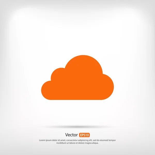 Cloud icon design — Stock Vector