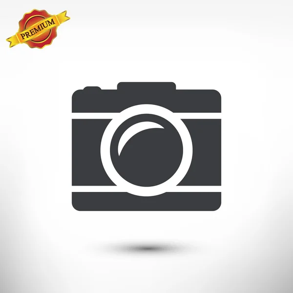 Platte pictogram van de camera — Stockvector