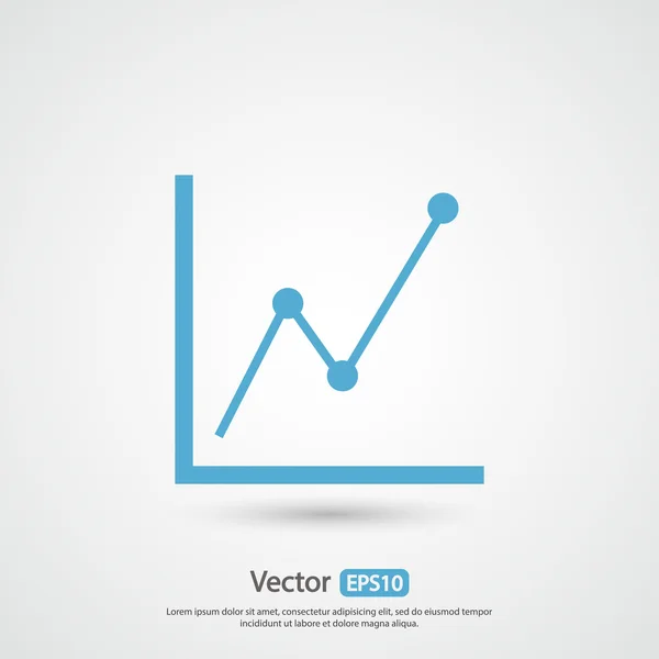 Infographic, grafiek pictogram — Stockvector