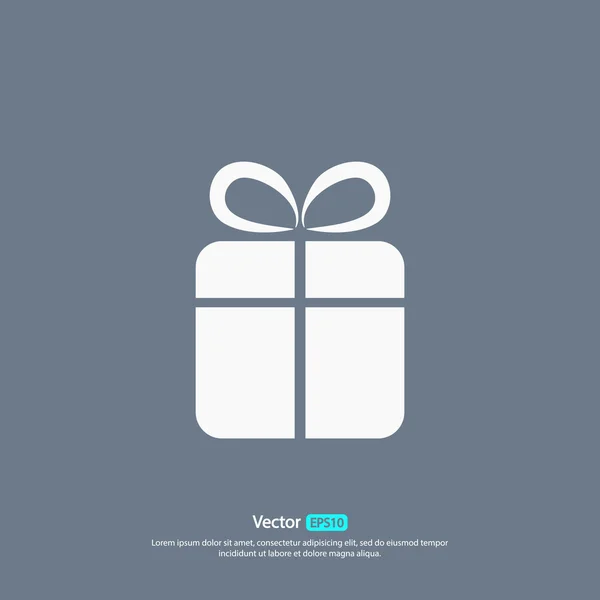 Icono de caja de regalo — Vector de stock