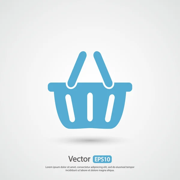 Icono de cesta de compra — Vector de stock