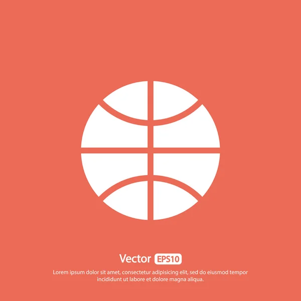 Basketbal pictogram — Stockvector