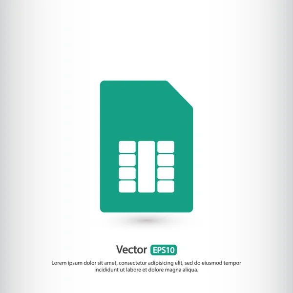 Icône de carte SIM — Image vectorielle