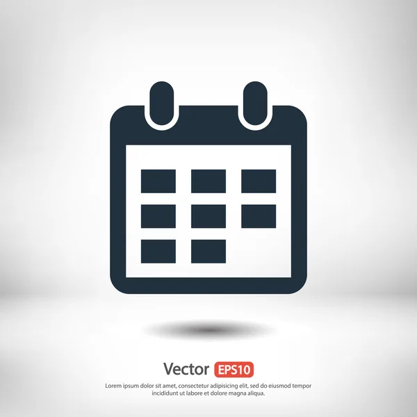 Kalender-Icon-Design — Stockvektor