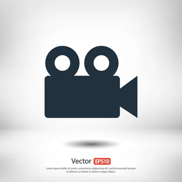 Icône de caméra vidéo — Image vectorielle