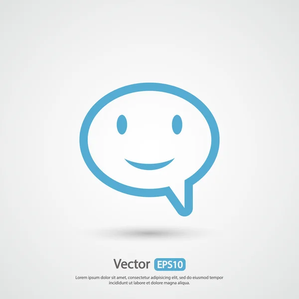 Icono de burbuja de habla — Vector de stock