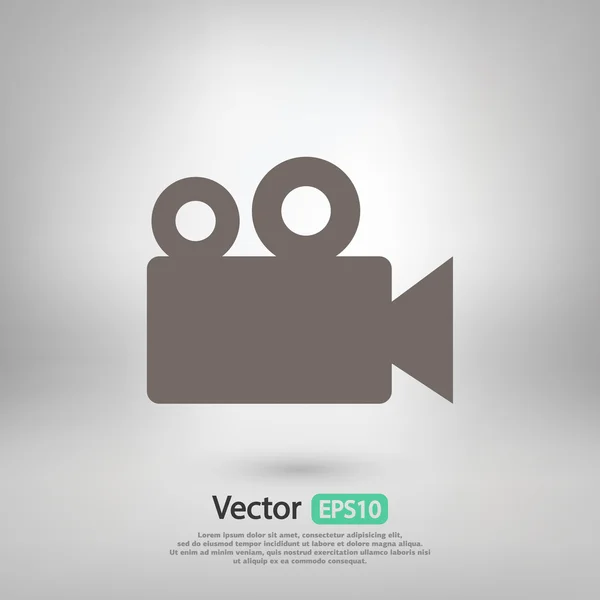 Icono de cámara de vídeo — Vector de stock