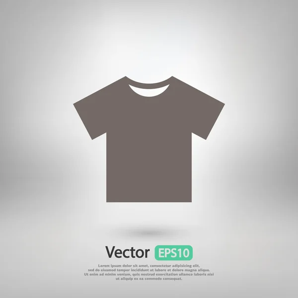 T-Shirt flach Symbol — Stockvektor