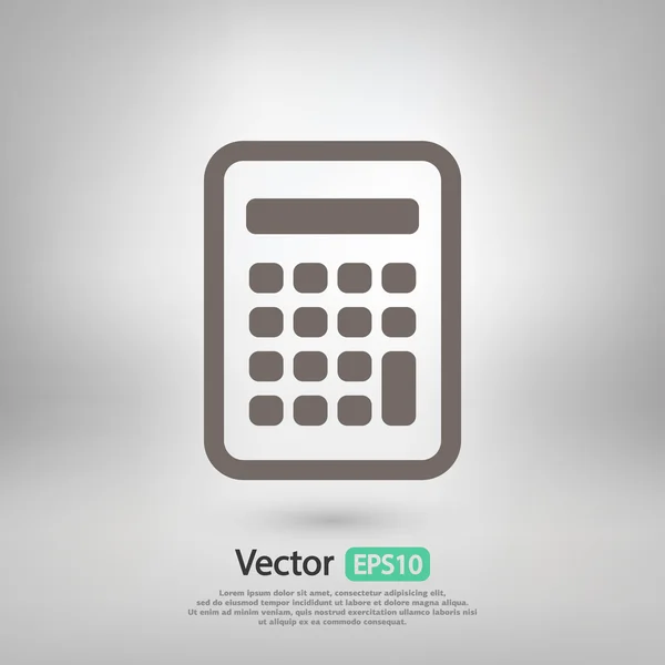 Calculator icon design — Stock Vector