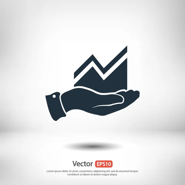 Infographic, grafiek pictogram — Stockvector