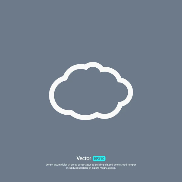 Cloud ikony designu — Stockový vektor