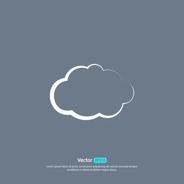 Wolk pictogram ontwerp — Stockvector