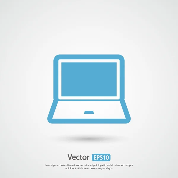 Design de ícone laptop — Vetor de Stock