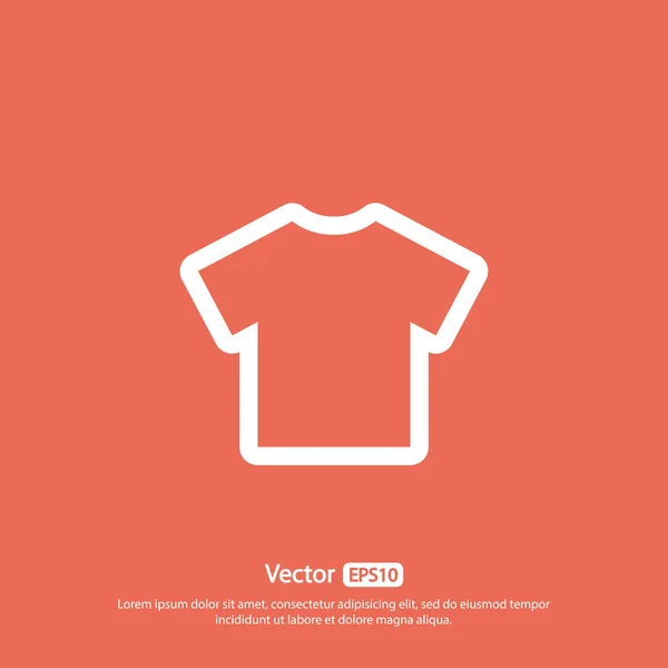 Tshirt flat icon — Stock Vector