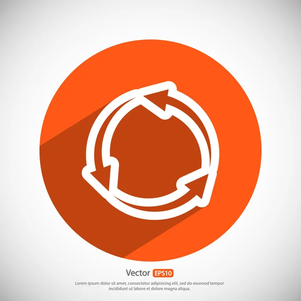 Ícone de setas circulares — Vetor de Stock
