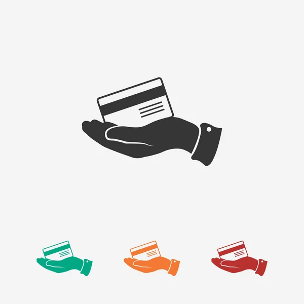 Pictogram van de creditcard van de Bank — Stockvector