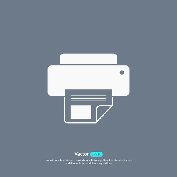 Printer icon design — Stock Vector