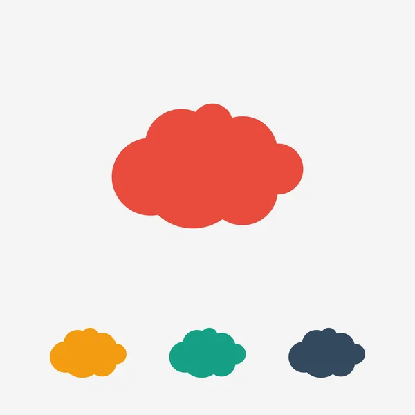 Design von Cloud-Icons — Stockvektor