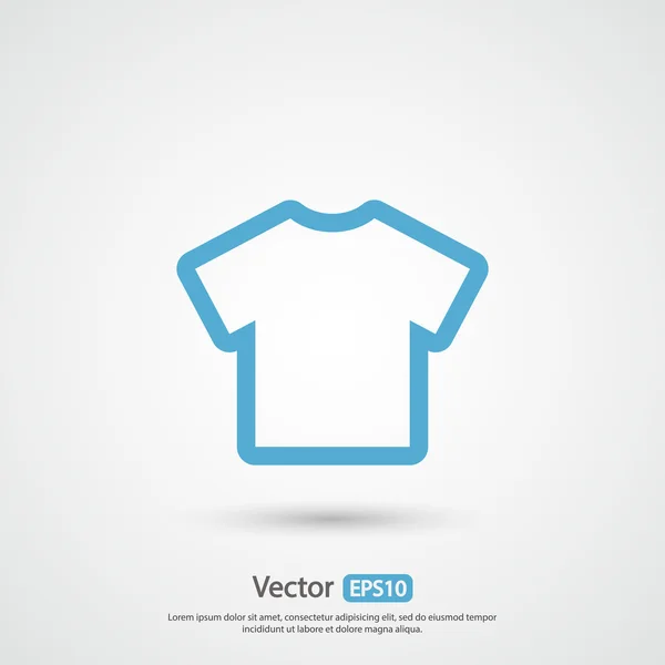 T-Shirt flach Symbol — Stockvektor