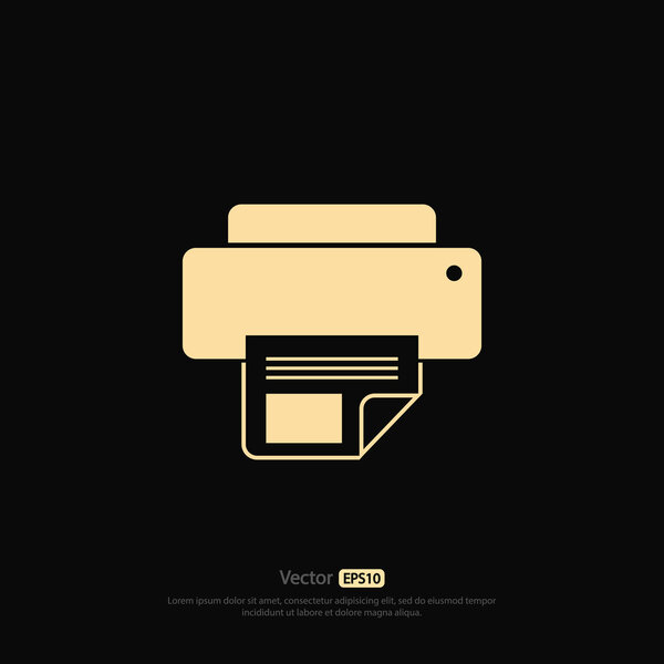 Дизайн значка принтера
