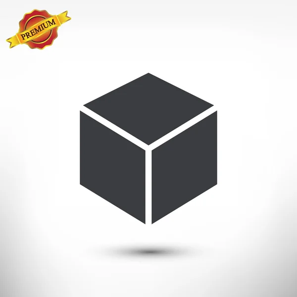 3d cube logo design icon — Stock Vector