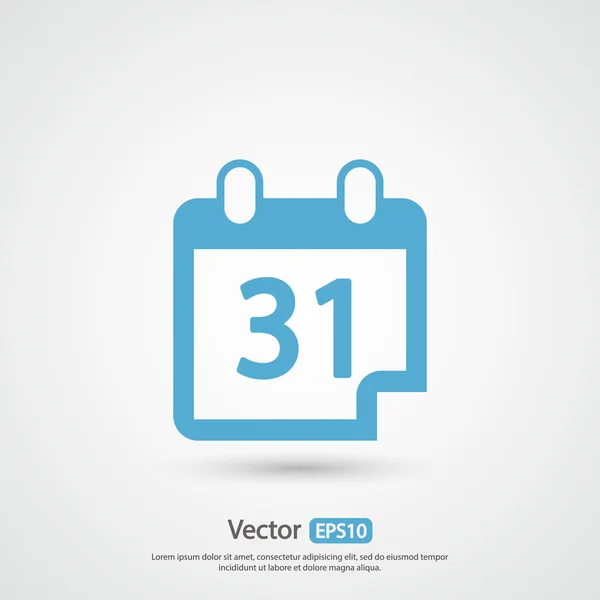 Kalender-Icon-Design — Stockvektor