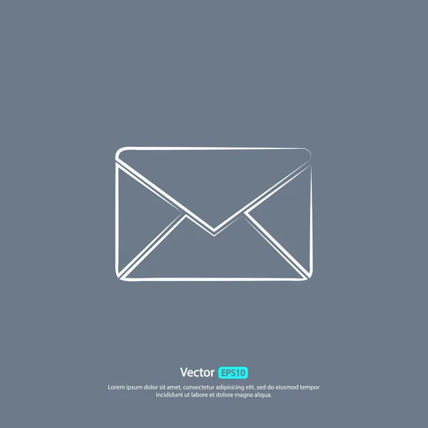 Pictogram envelop post — Stockvector