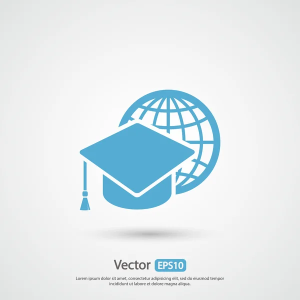 Icono de la tapa de graduación — Vector de stock