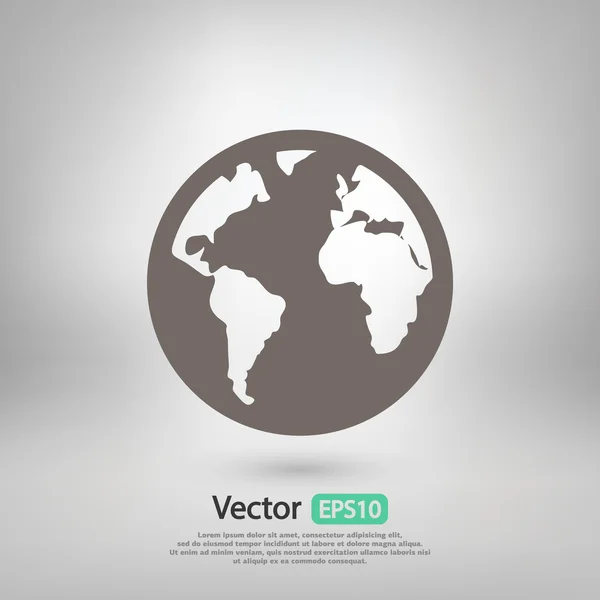Planeta icono de diseño — Vector de stock