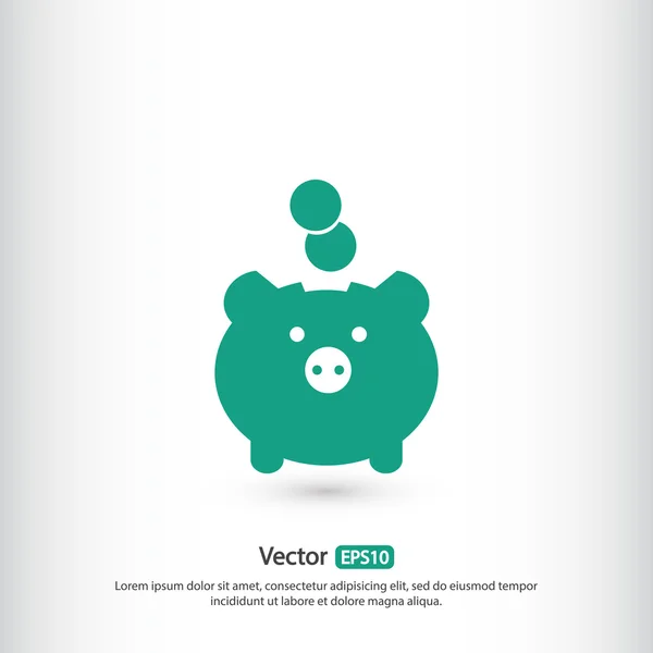 Moneybox pictogram ontwerp — Stockvector