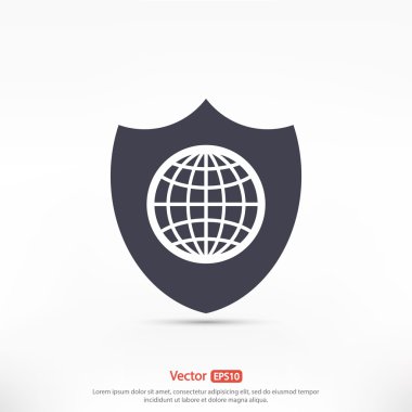 Kalkan kutsal kişilerin resmi, düz tasarım stili