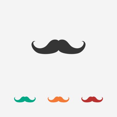 Bıyık düz simgesi