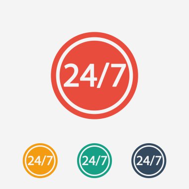 bir gün ve haftanın 7 günü 24 Saat