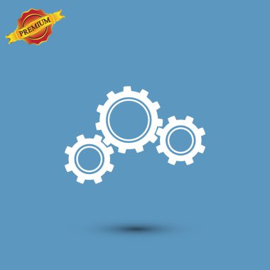Gears'ı simgesi, düz tasarım stili