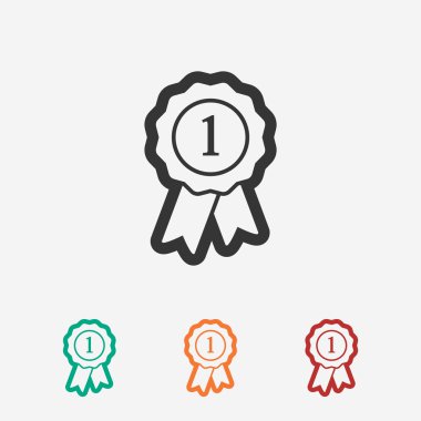 Kurdele simgeli rozet