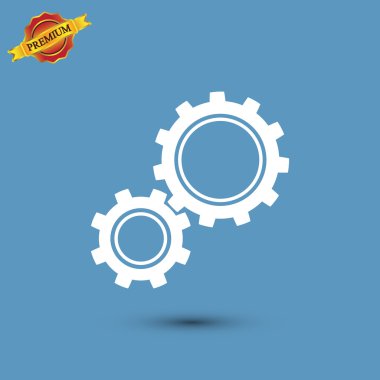 Gears'ı simgesi, düz tasarım stili