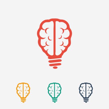 Beyin simge düz tasarım stil