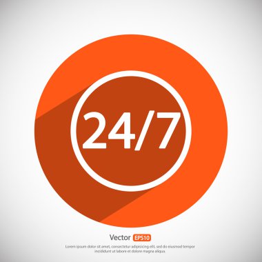 bir gün ve haftanın 7 günü 24 Saat